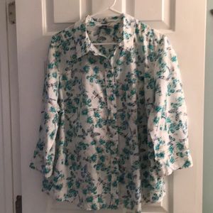 3/4 length sleeve blouse